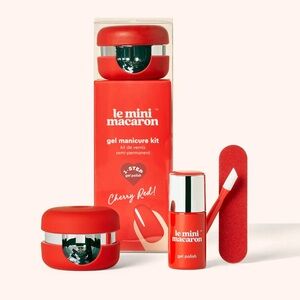 Le Mini Macaron Gel Manicure Kit in Cherry Red